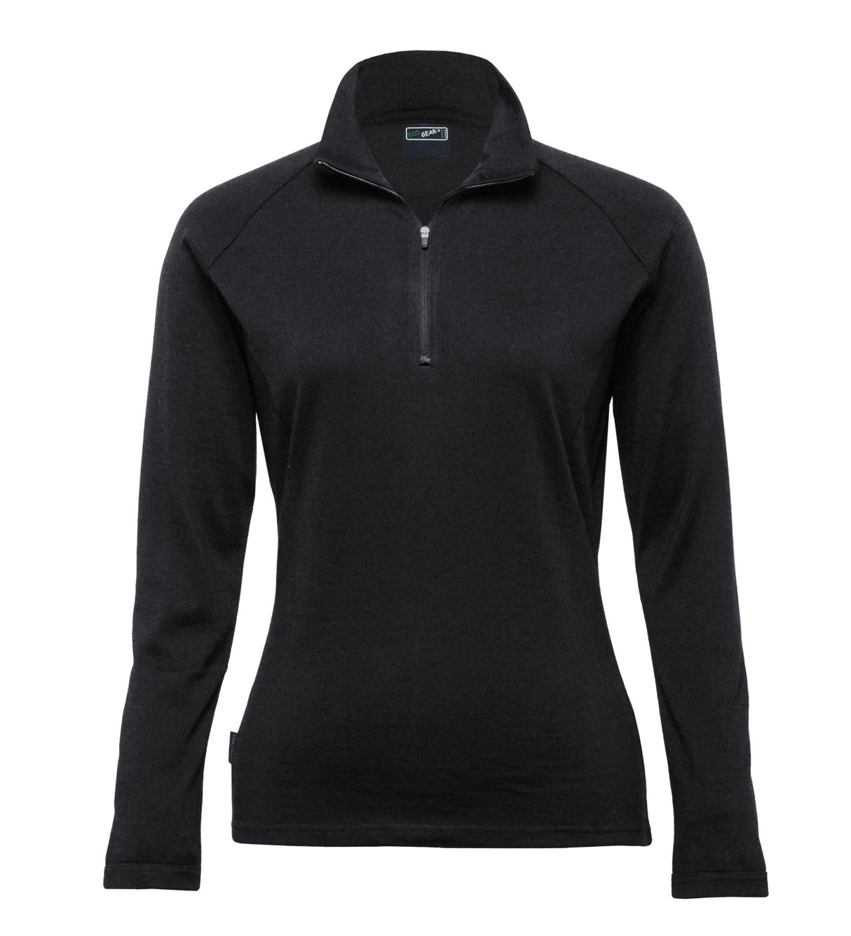 Merino Zip Pullover - Womens  - black - 18