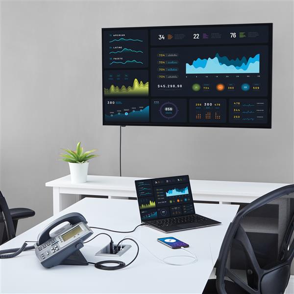 Conference Table Connectivity Box for A/V - 4K