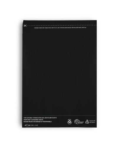 B Online Black Poly Mailer - A4 Recycled (200/ctn)