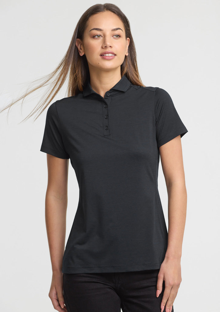 Phoenix Womens Short Sleeve Polo - Black