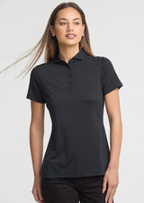 Phoenix Womens Short Sleeve Polo - Black