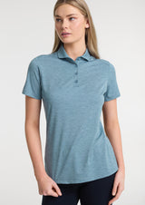 Phoenix Womens Short Sleeve Polo - Ocean Marle