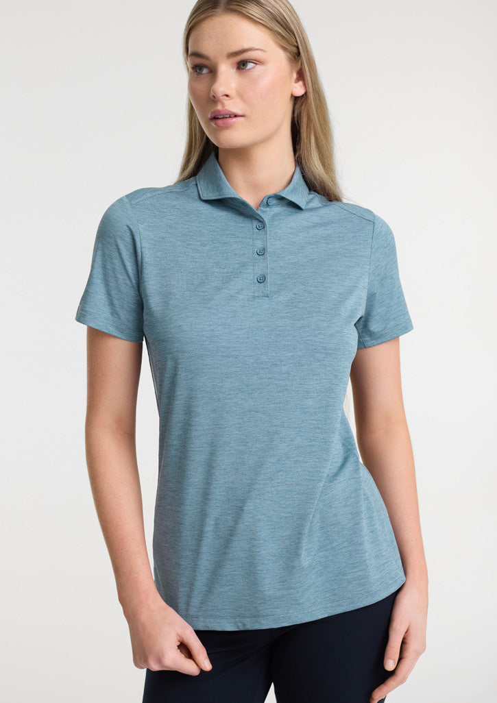 Phoenix Womens Short Sleeve Polo - Ocean Marle