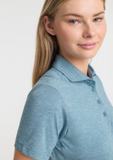 Phoenix Womens Short Sleeve Polo - Ocean Marle