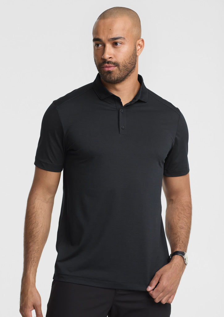 Phoenix Mens Short Sleeve Polo - Black