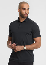 Phoenix Mens Short Sleeve Polo - Black
