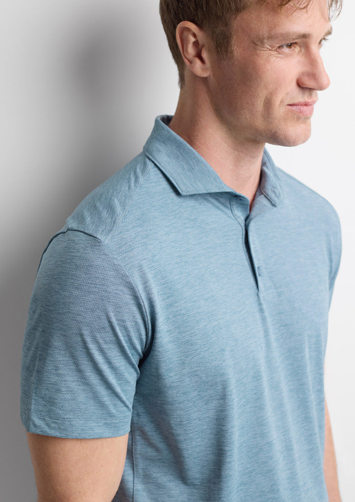 Phoenix Mens Short Sleeve Polo - Ocean Marle