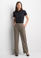 Venture Womens Short Sleeve Polo - Black