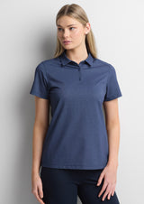 Venture Womens Short Sleeve Polo - Denim Blue