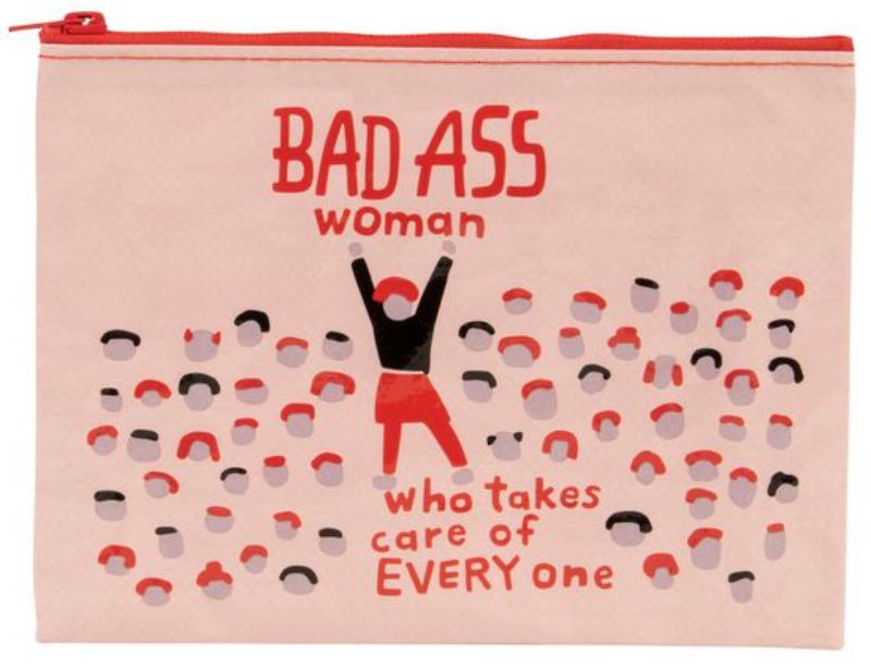 Zipper Pouch - Bad Ass Woman