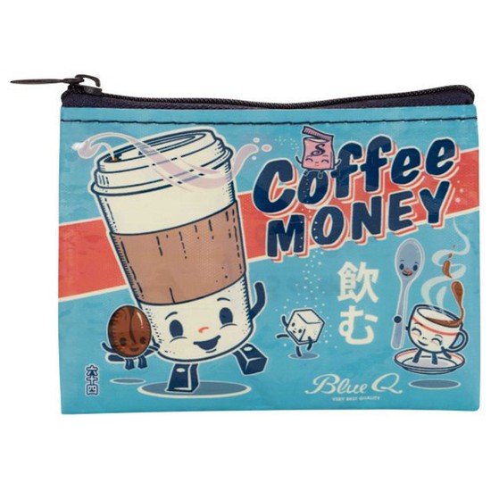 Blue Q Coin Purse - Coffee Money