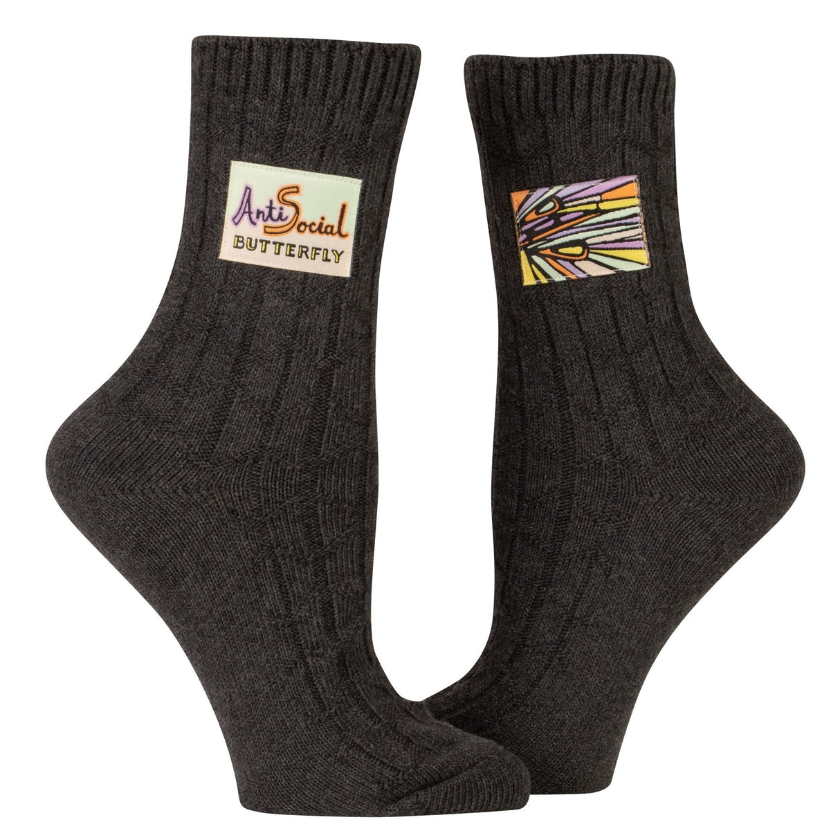 Tag Socks - Antisocial Butterfly L/XL