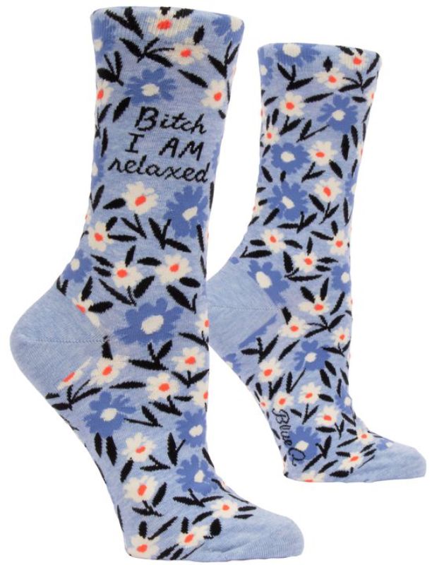 Blue Q Socks - Bitch I AM Relaxed