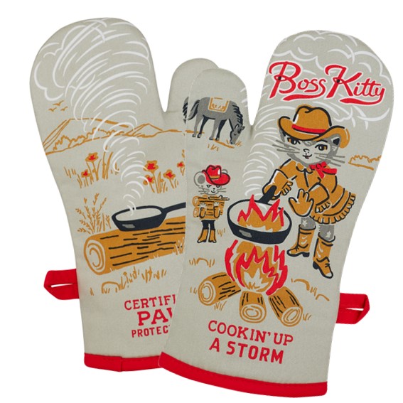 Oven Mitt - Boss Kitty