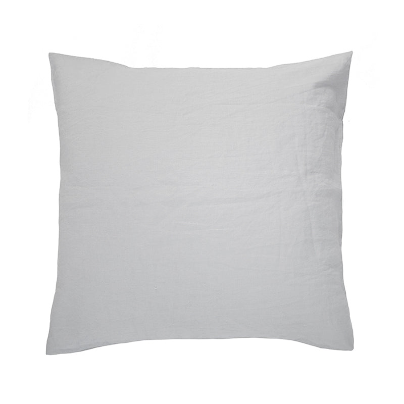 Linen Euro Pillowcase Silver- Bambury