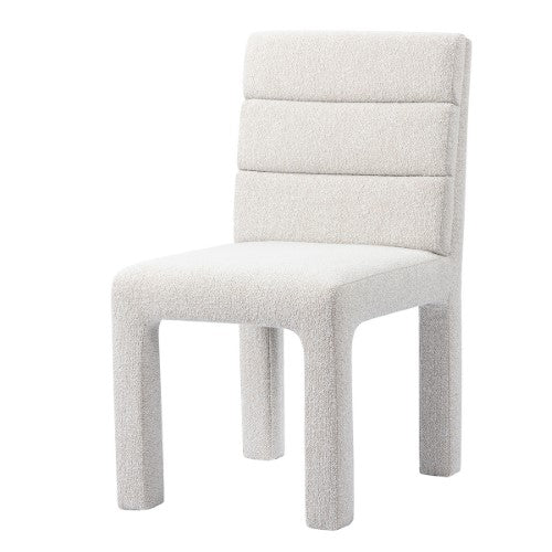 Dining Chair - Accord Birchwood/Boucle (48 X 62.5 X 87.5cm)