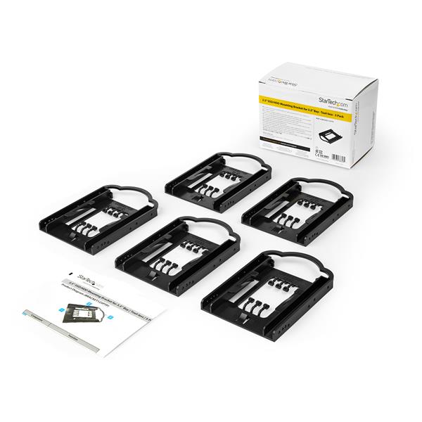5 Pack - 2.5" SSD / HDD Mounting Bracket for 3.5" Drive Bay