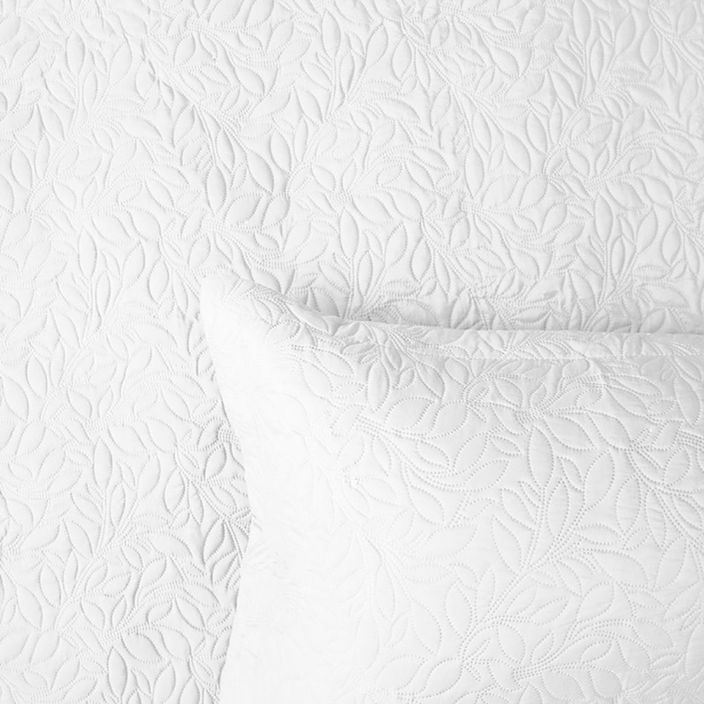 Queen / King Botanica Coverlet Set White- Bambury