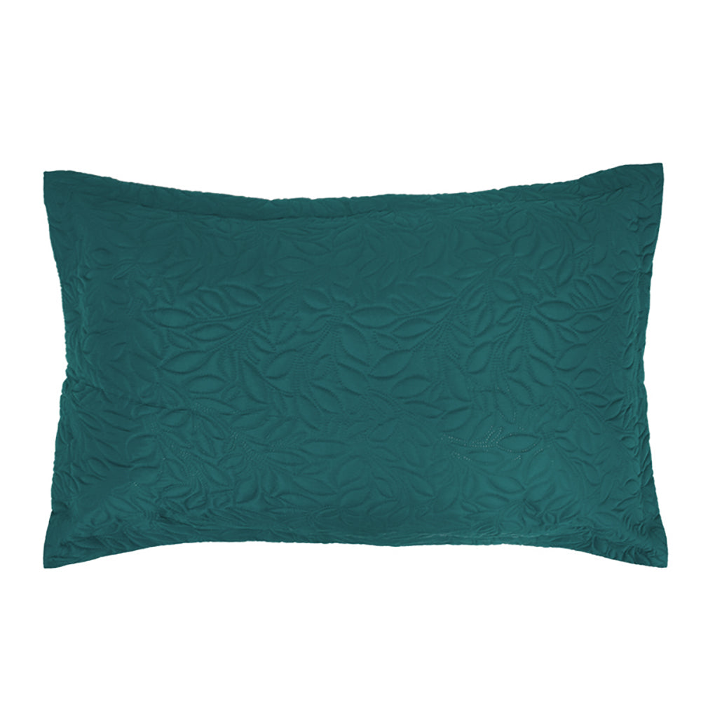Single / Double Botanica Coverlet Set Teal- Bambury