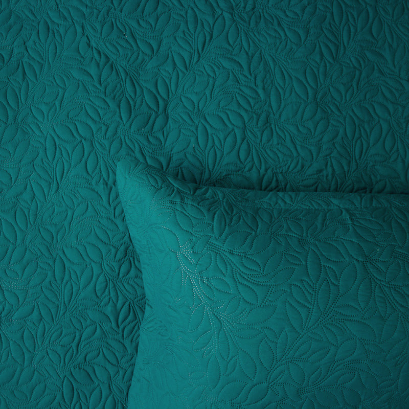 Single / Double Botanica Coverlet Set Teal- Bambury