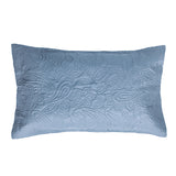 Queen / King Paisley Coverlet Set Blue- Bambury