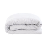 Double Bed Linen Quilt / Duvet Cover Set White - BAMBURY