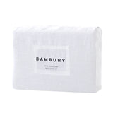 King Bed Linen Quilt / Duvet Cover Set White - BAMBURY