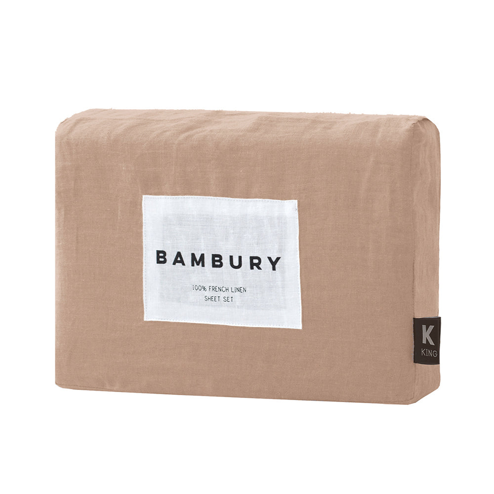 King Linen Sheet Set Tea Rose- Bambury
