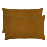 Std Temple Organic Cotton Pillowcase Pair Tobacco- Bambury