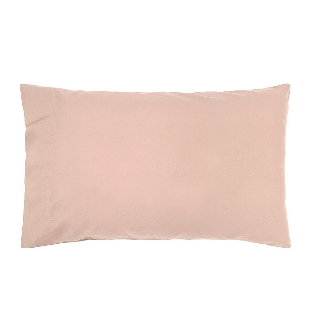 Super King Temple Organic Cotton Quilt / Duvet Cover Set Rosewater- Bambury