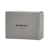 Queen Temple Organic Cotton Sheet Set Grey- Bambury