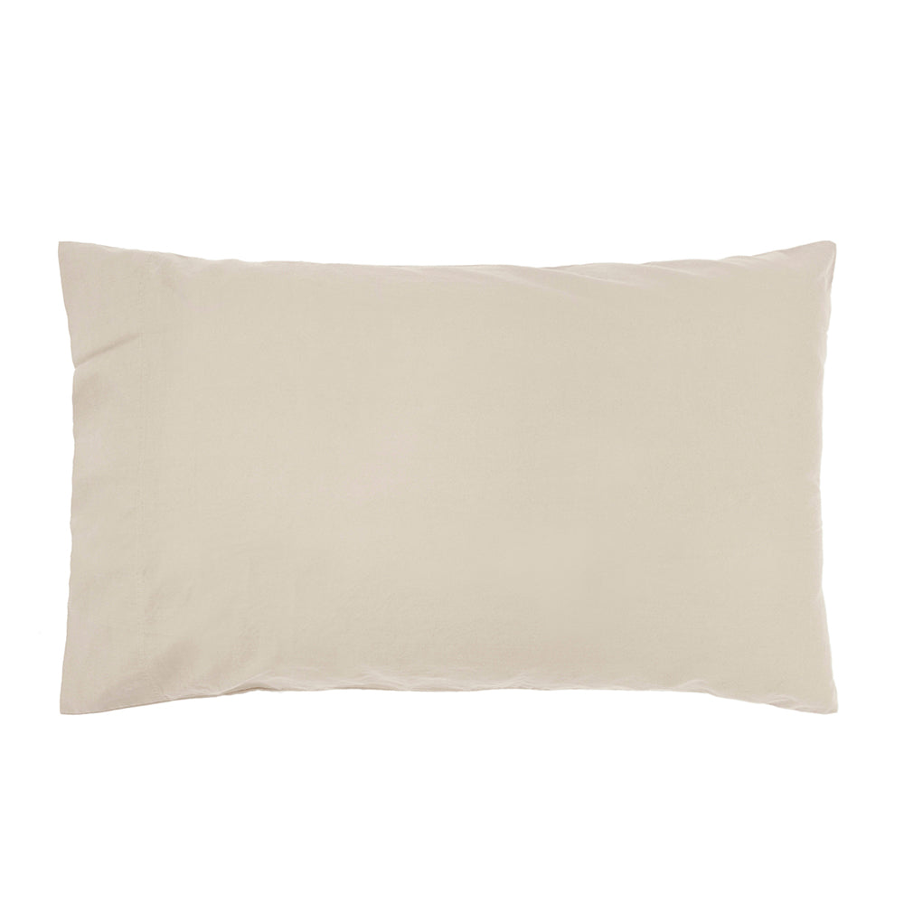 Queen Temple Organic Cotton Sheet Set Pebble- Bambury