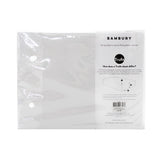 Queen Tru Fit Fitted Sheet White- Bambury