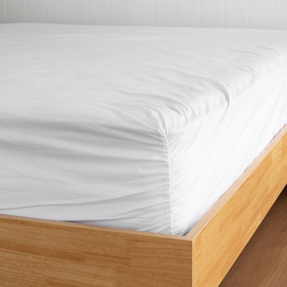 Split King Bed Tru Fit Sheet Set White