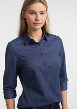 Venture Womens Long Sleeve Shirt - Denim Blue