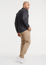 Venture Mens Long Sleeve Shirt - Black
