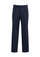 Classic Mens Pleat Pant - Navy