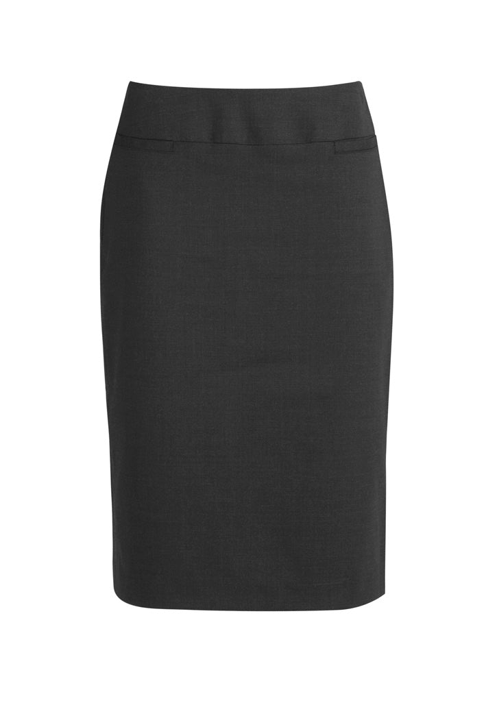 Classic Womens Below Knee Skirt - Charcoal Marle