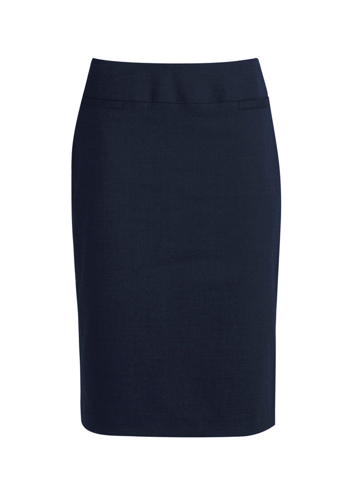 Classic Womens Below Knee Skirt - Navy