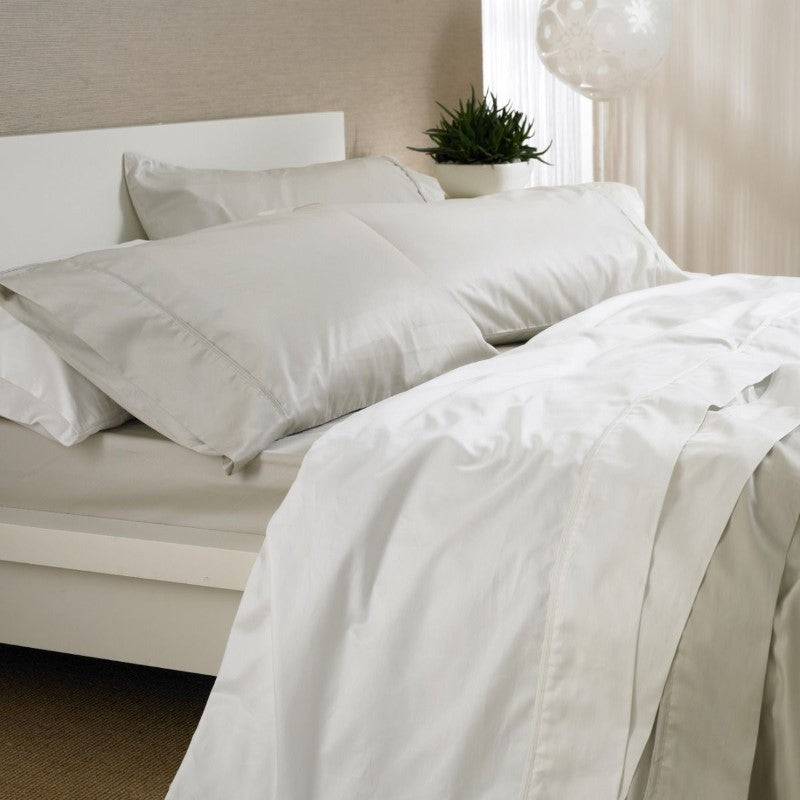 Flat Sheet - SATEEN Optic White (Super King) - BAKSANA
