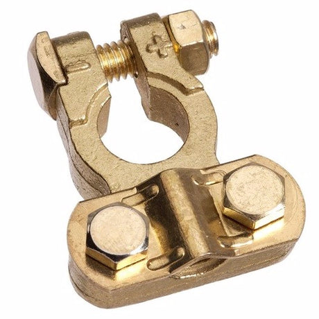 Brass heavy duty saddle by PROJECTA for secure cable management, fitting sizes 8-50mm, essential for DIY or professional use.