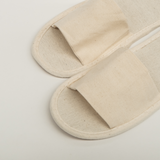 Weavers Slippers Eco Linen Open Toe - Natural