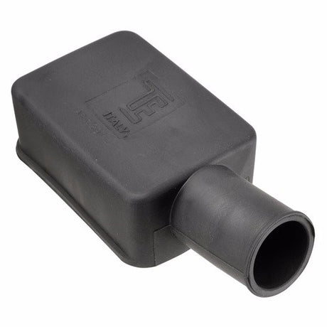 Black PVC terminal covers by PROJECTA, insulating battery lugs to prevent short circuits; pack of 10 for various battery types.