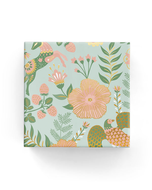 Wrap - Reindeer Garden Mint Sage Apricot (60cm x 40mtrs)