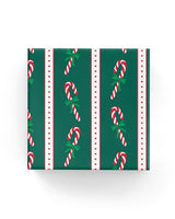 Gift Wrap - Candy Canes (Hunter Red Green)