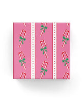 Gift Wrap - Candy Canes (Pink Red Green)