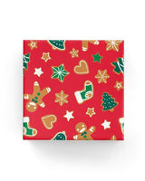 Gift Wrap - Xmas Gingerbread (Red)