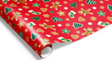 Gift Wrap - Xmas Gingerbread (Red)