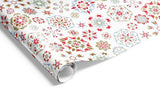 Gift Wrap - Xmas Kaleidoscope (Red Pistachio Blue Gold)