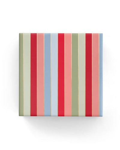 Gift Wrap - Merry Stripes (Red French Blue Pistachio)
